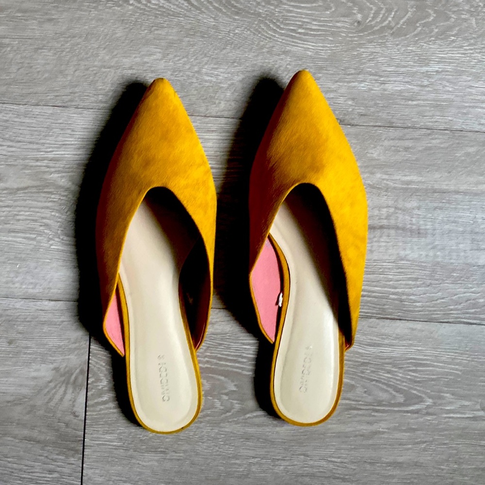 Cute point slides! Size 39-Fit me perfectly and I’m a solid 8.5. Bought from H&M